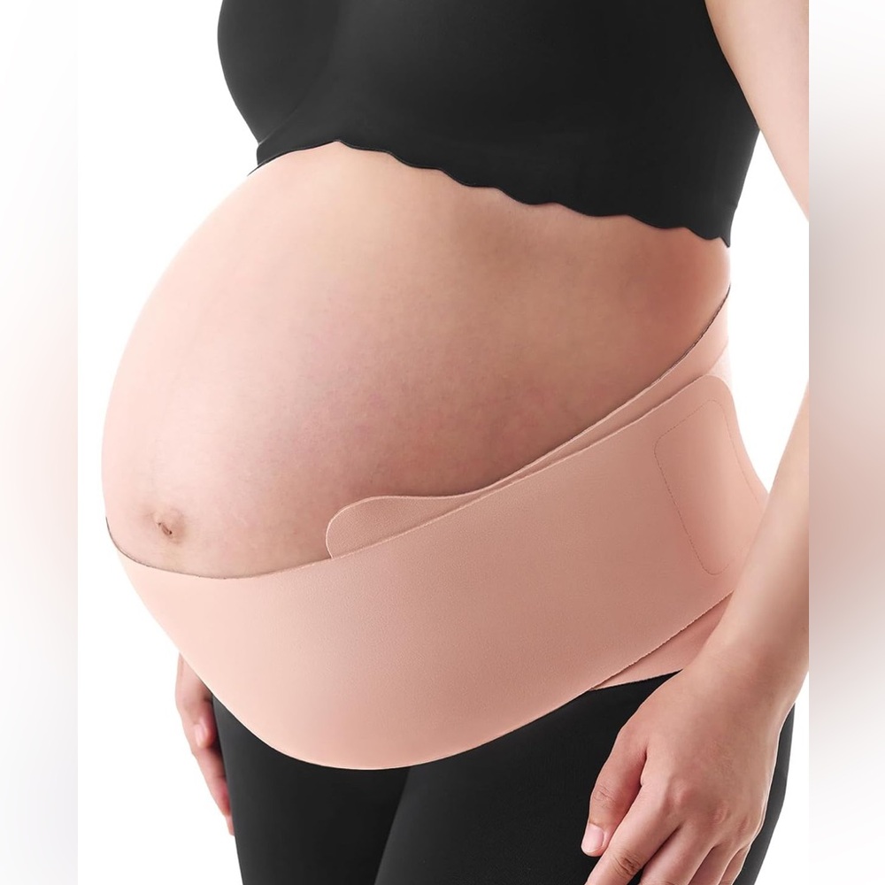 ComfortFit Maternity Belly Support Band - Nude Pink